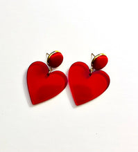 Load image into Gallery viewer, Heart of Glass Statement Earrings