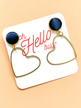 Load image into Gallery viewer, Empty Heart Statement Earrings
