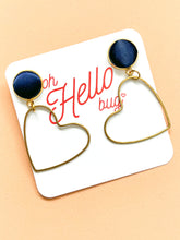 Load image into Gallery viewer, Empty Heart Statement Earrings
