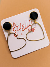 Load image into Gallery viewer, Empty Heart Statement Earrings
